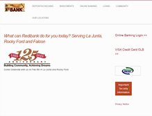 Tablet Screenshot of onlinebanking.redibank.com